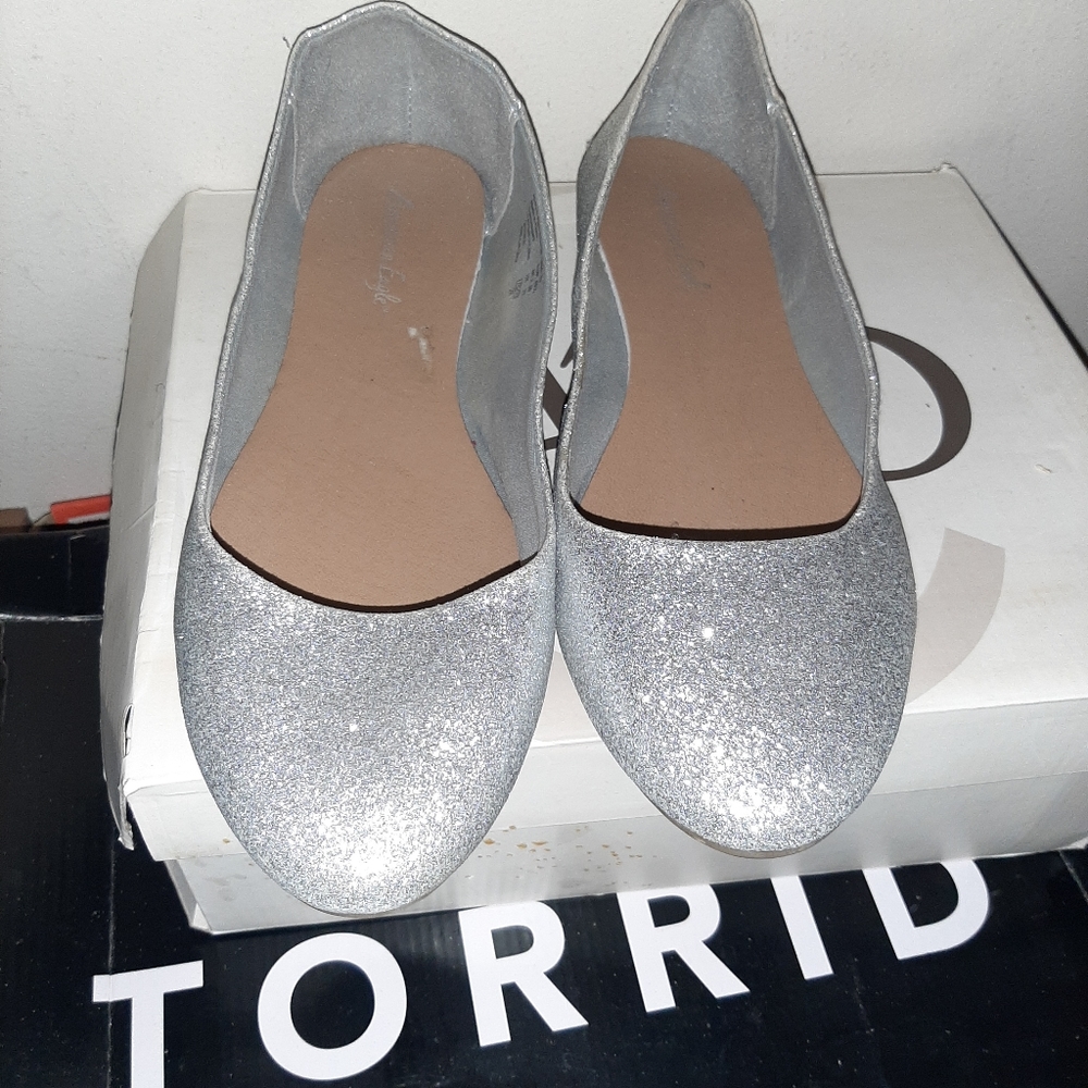 Silver shoes